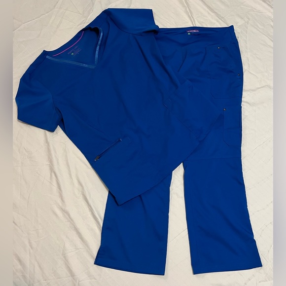 healing hands Other Healing Hands Purple Label Scrub Set Blue Large